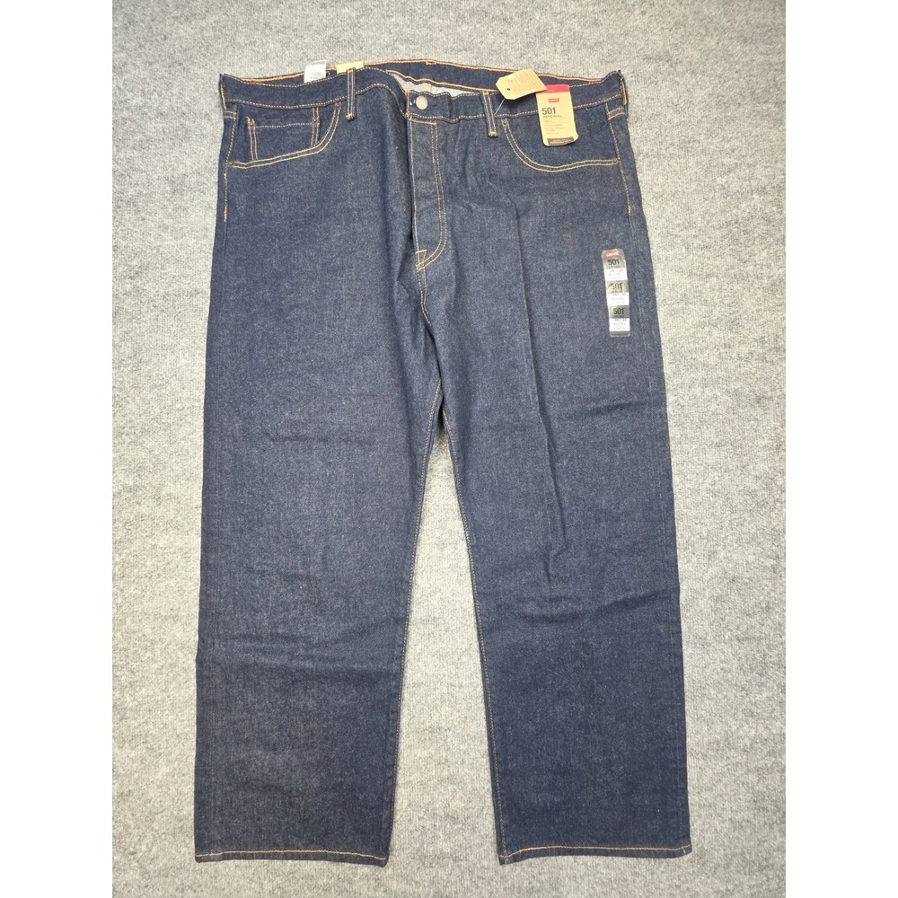 Levi's 501 Jeans Men's 46 x 30 Dark Wash Original Stretch NWT Modern Big & Tall